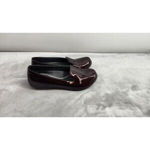 Dansko Olivia Womens Size EUR 38 US 7.5/8 Red Leather Slip On Shoes